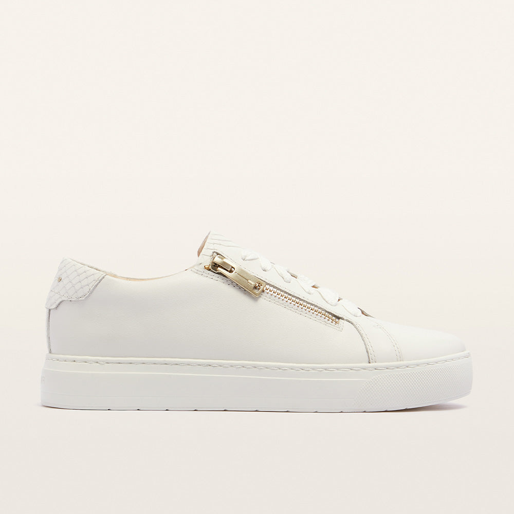 Billie II White Leather Sneaker