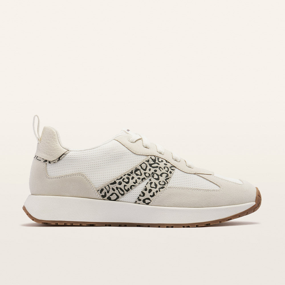 Axel II White/ Leopard Sneaker