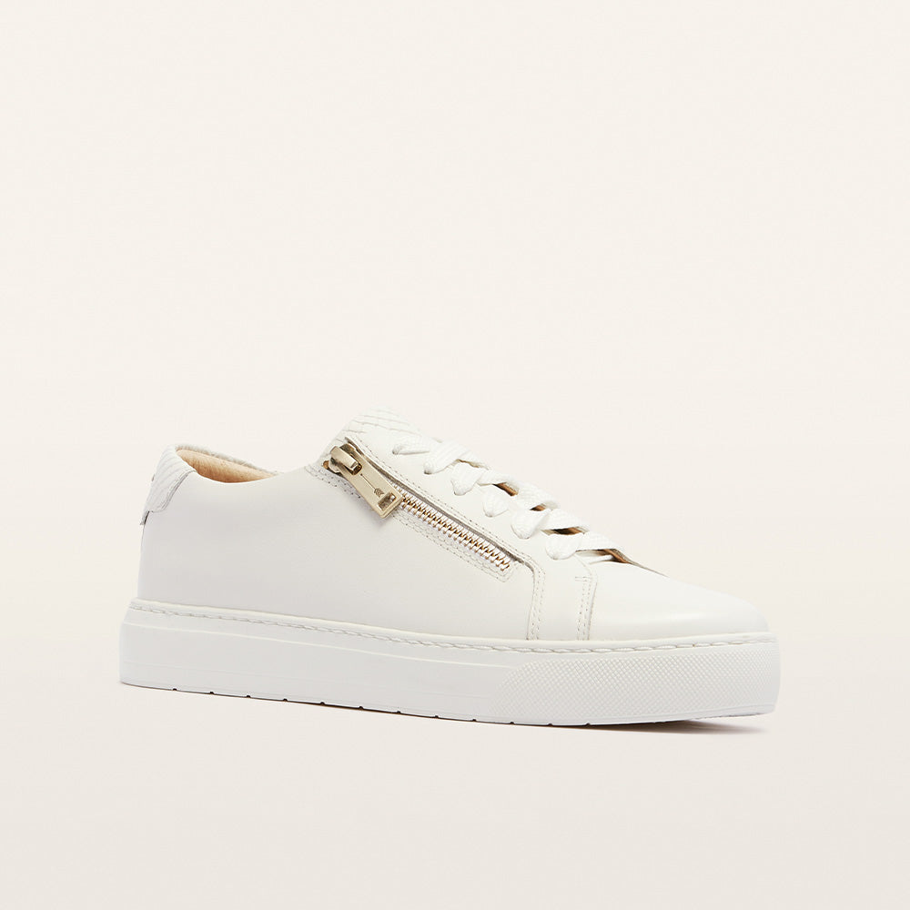 Billie II White Leather Sneaker