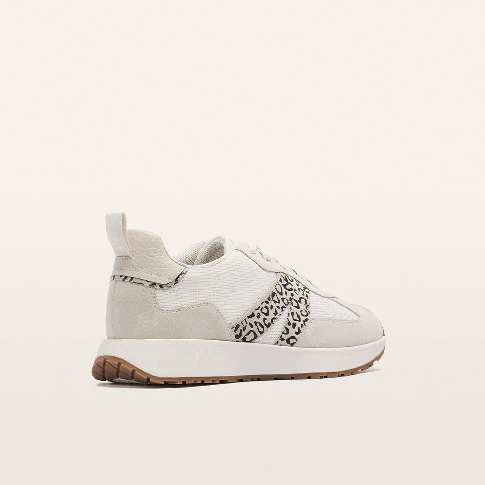 Axel II White/ Leopard Sneaker