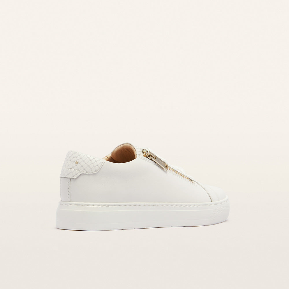 Billie II White Leather Sneaker