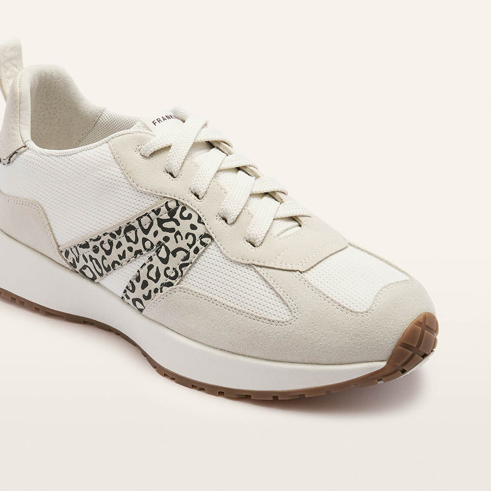 Axel II White/ Leopard Sneaker