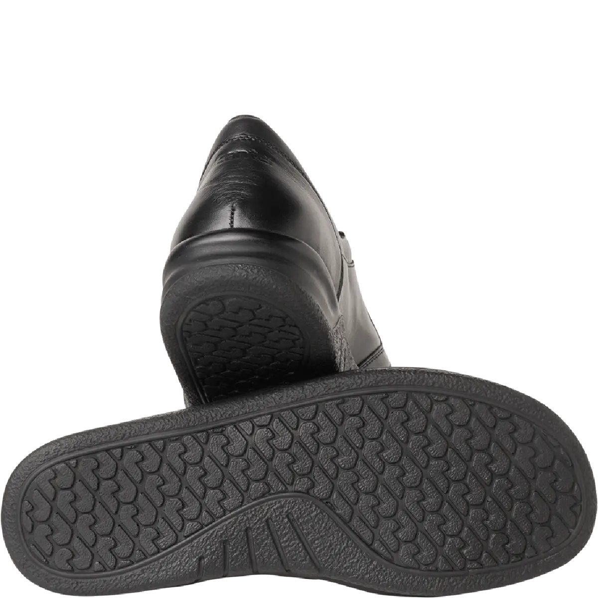 Ganter Kurt Black Laceups Leather Wide(K) Fit