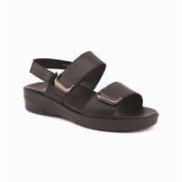 Klouds Elegance Luxe Black Orthotic Sandal