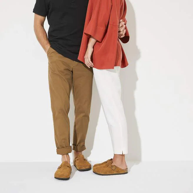 Boston Soft Footbed Mink Suede Leather Regular