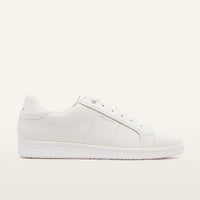 Jackie V White Tumbled Leather Sneakers