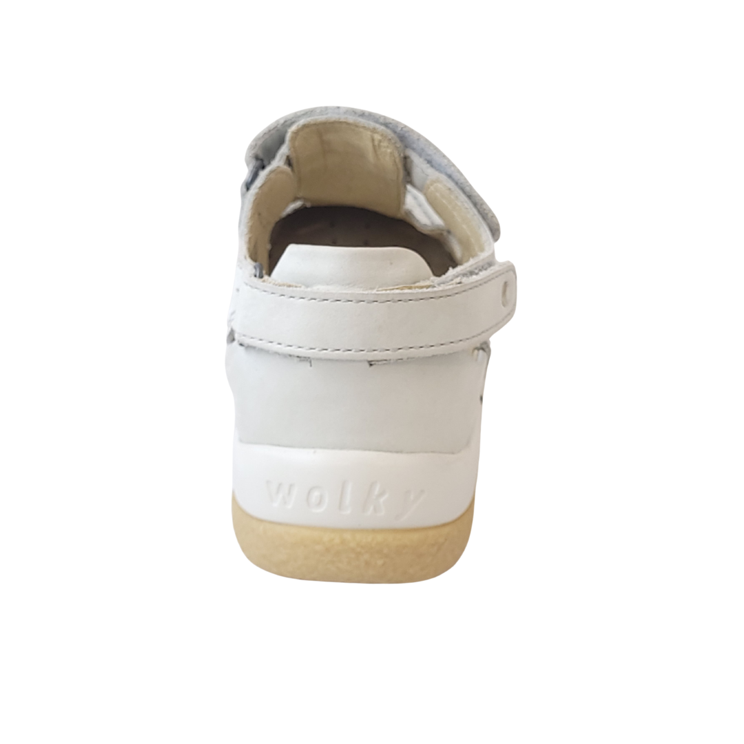 Wolky Offwhite Esperanza Leather Sandal | Closed Toe