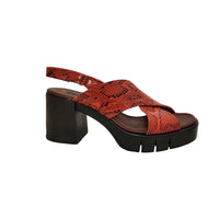 Art Eivissa 1990 Snake Red Sandals