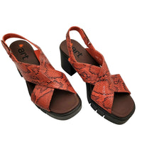 Art Eivissa 1990 Snake Red Sandals
