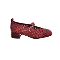Lisboa Cereza Leather Heels