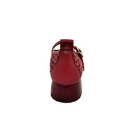 Lisboa Cereza Leather Heels