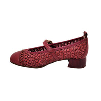 Lisboa Cereza Leather Heels