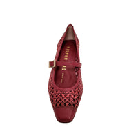 Amapola Cereza Leather Heels