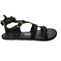El Naturalista Bare Nobuck Black Sandals