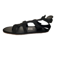 El Naturalista Bare Nobuck Black Sandals