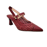 Giorgia Cereza Leather Slingback Heels