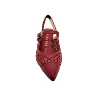 Giorgia Cereza Leather Slingback Heels
