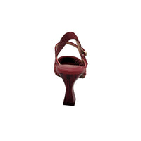 Giorgia Cereza Leather Slingback Heels