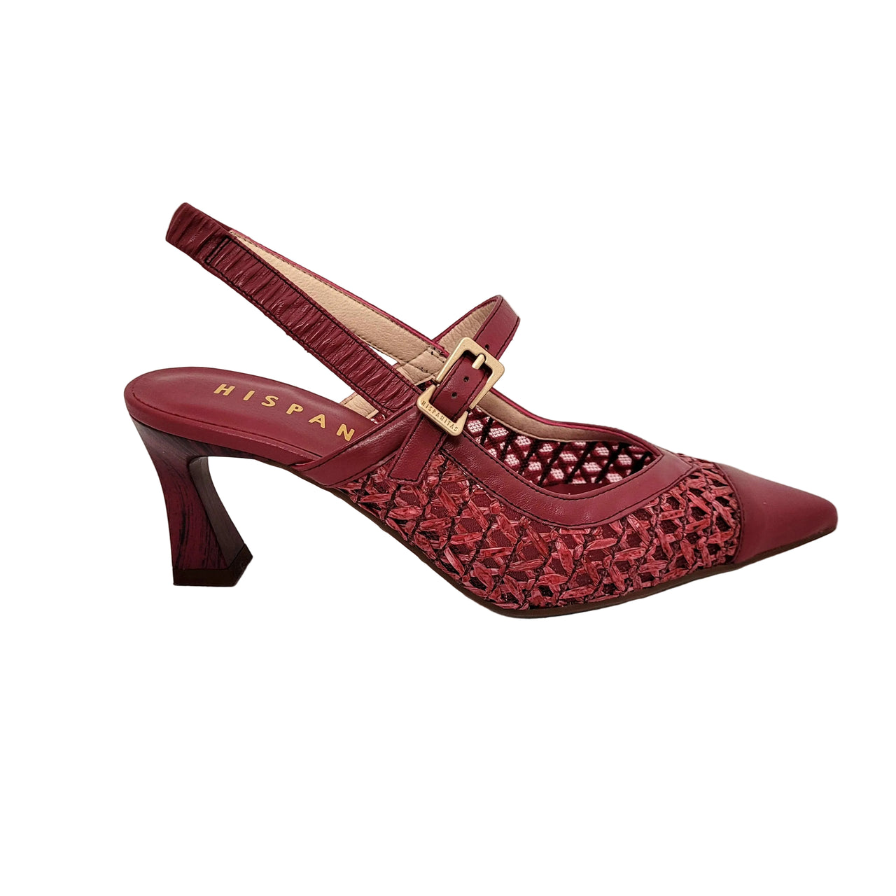 Giorgia Cereza Leather Slingback Heels