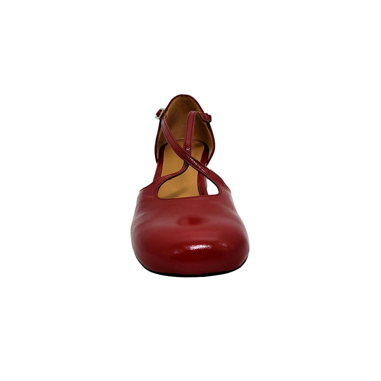 Audley Berta Cereza Red Leather Sandals