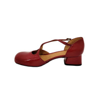 Audley Berta Cereza Red Leather Sandals