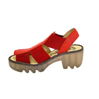 TEEV615FLY Red Leather Sandals
