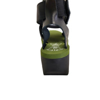 YORY430FLY Black Leather Sandals