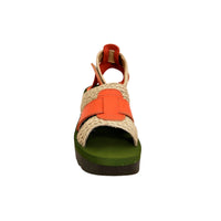 YORY430FLY Jute/ Scarlet Leather Sandals