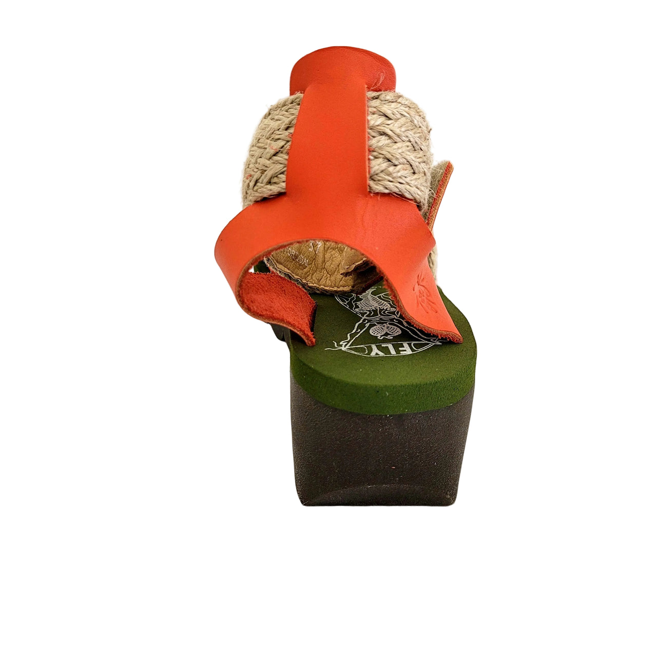 YORY430FLY Jute/ Scarlet Leather Sandals