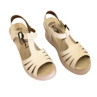 GAIT959FLY Taupe Nubuck Leather Sandals