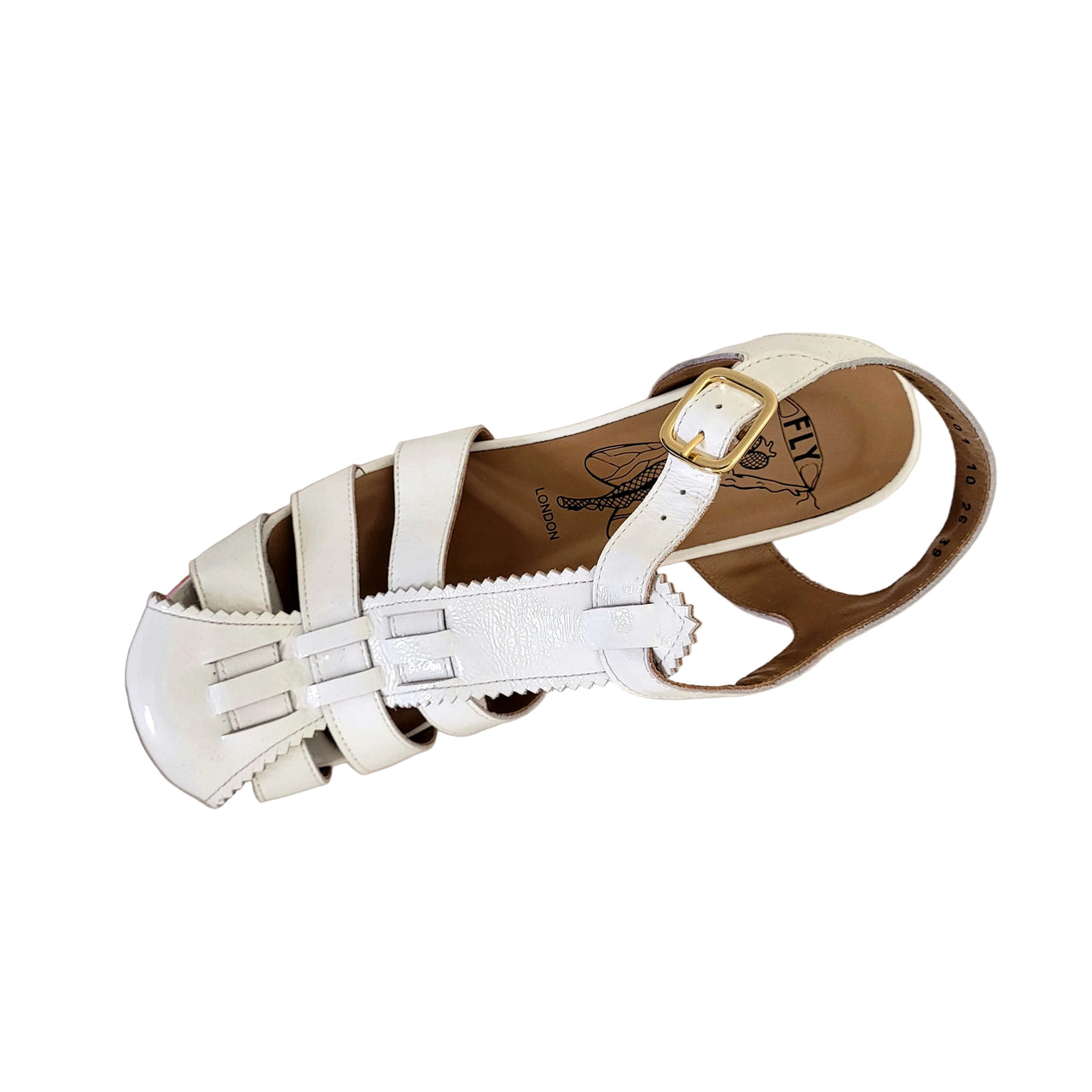 EVIT452FLY White Nappalak Leather Heels