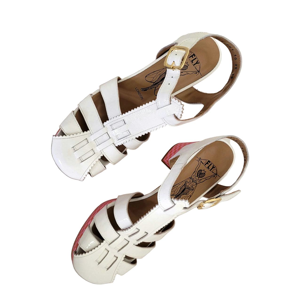 EVIT452FLY White Nappalak Leather Heels