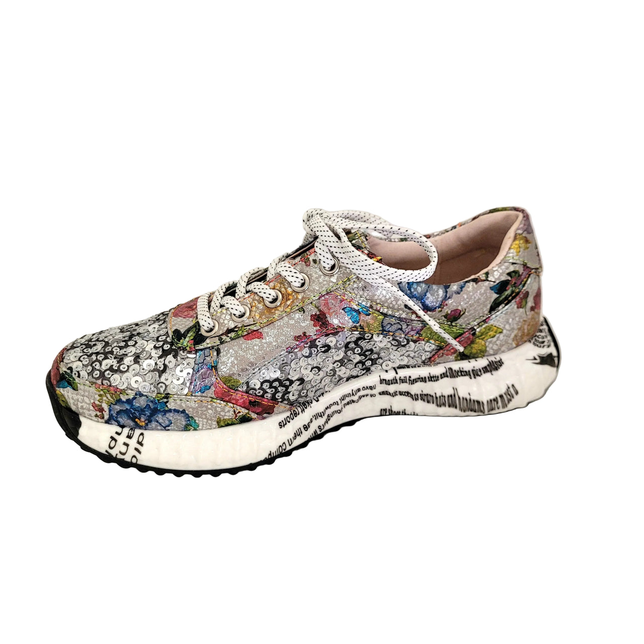 Laura Vita Burton Sneaker Argent