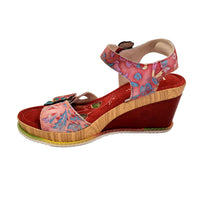 Laura Vita Ballon Sandals Rouge