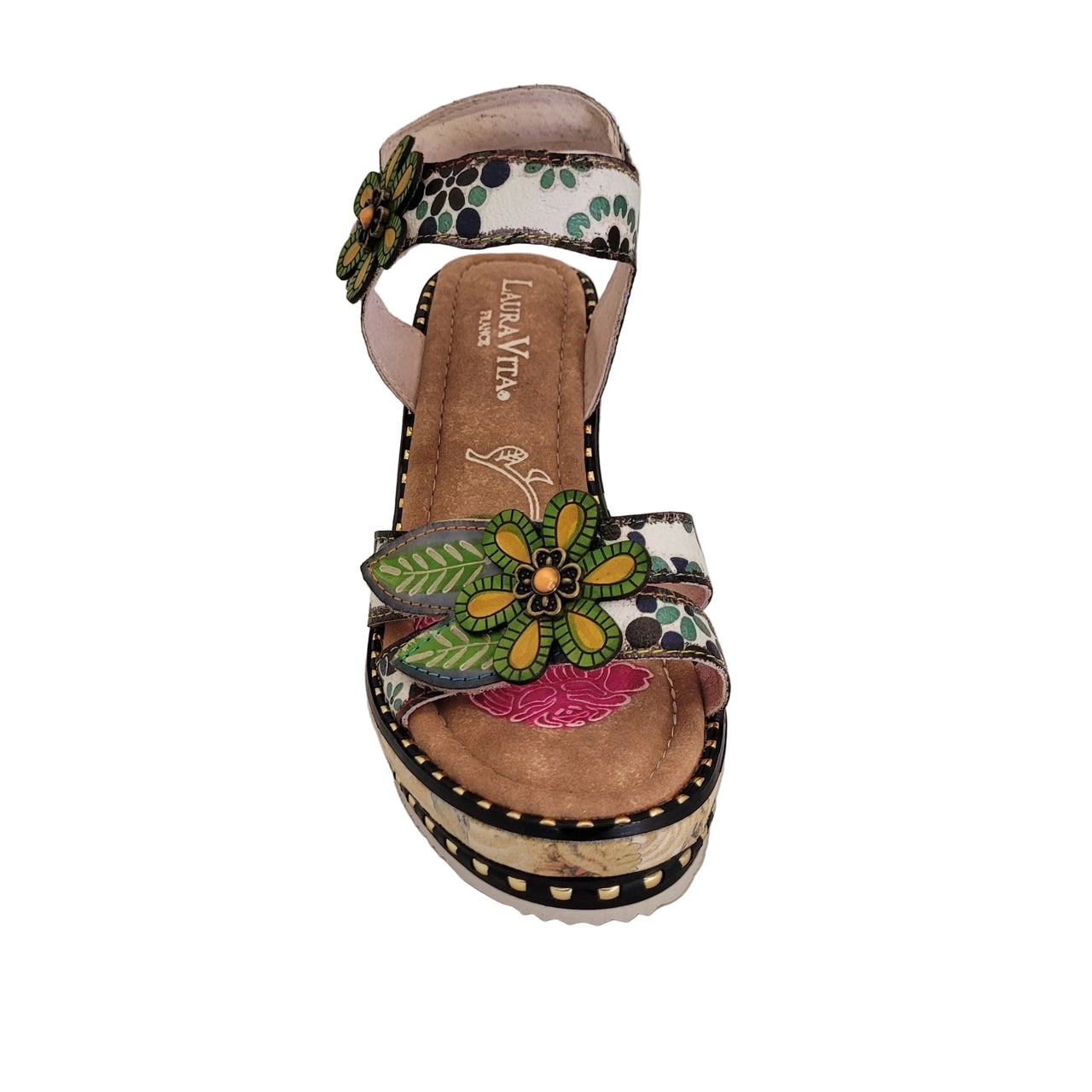 Laura Vita Ballon Sandals Beige