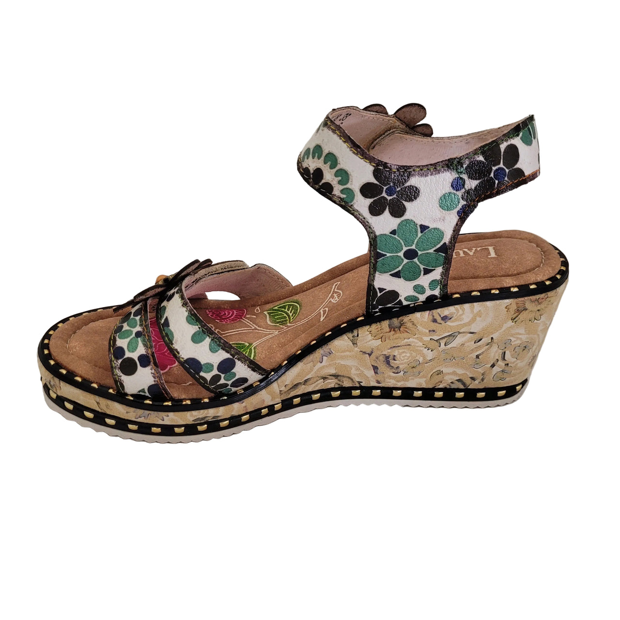 Laura Vita Ballon Sandals Beige