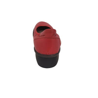 REM822SOF Red Leather Ballet Flat