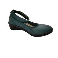 ROOP828SOF Petrol Leather Shoes