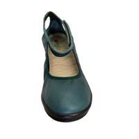 ROOP828SOF Petrol Leather Shoes