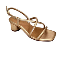 Lottie Soft Gold Leather Sandals