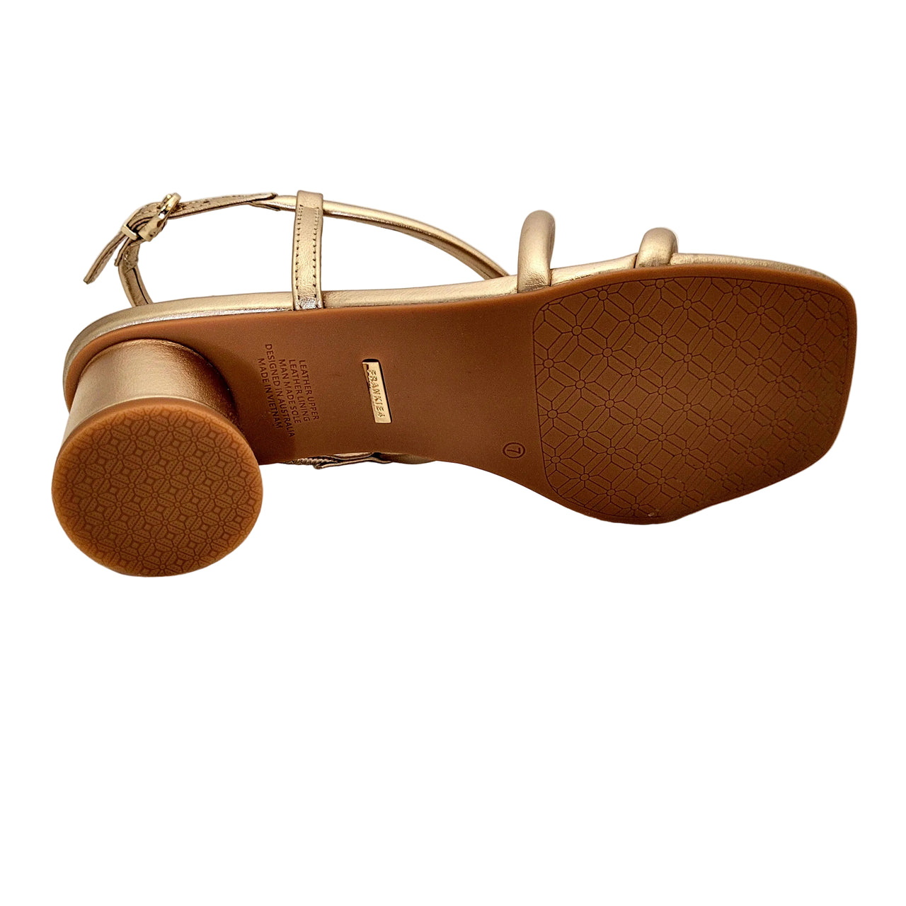 Lottie Soft Gold Leather Sandals