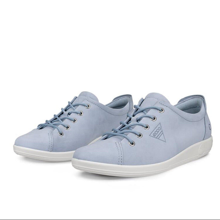 ECCO Soft 2.0 Dusty Blue Nubuck Leather
