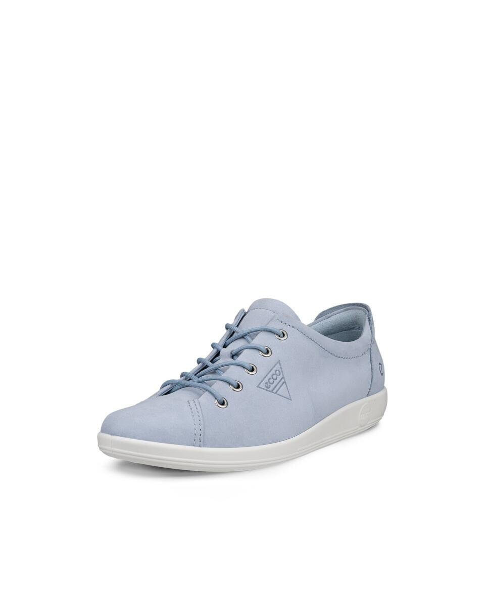 ECCO Soft 2.0 Dusty Blue Nubuck Leather