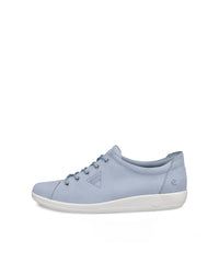 ECCO Soft 2.0 Dusty Blue Nubuck Leather