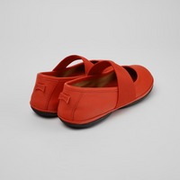 Camper Right Nina Red Leather Ballet Flat