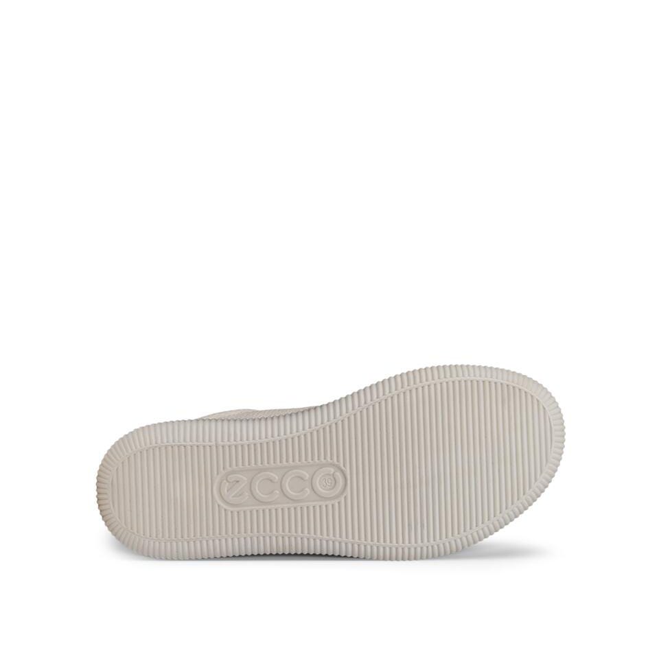 ECCO Soft Zero Limestone Leather Sneakers