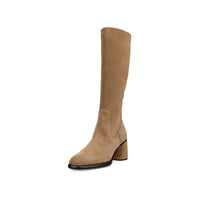 ECCO Sculpted LX55 Boot Camel Suede Leather