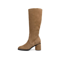 ECCO Sculpted LX55 Boot Camel Suede Leather