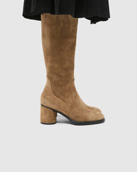 ECCO Sculpted LX55 Boot Camel Suede Leather