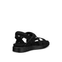 ECCO Soft Black Leather Sandals